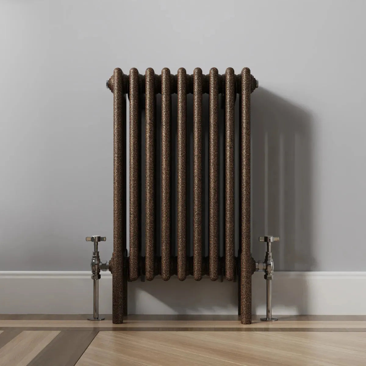 Ferentino - Traditional horizontal column radiator blackened copper