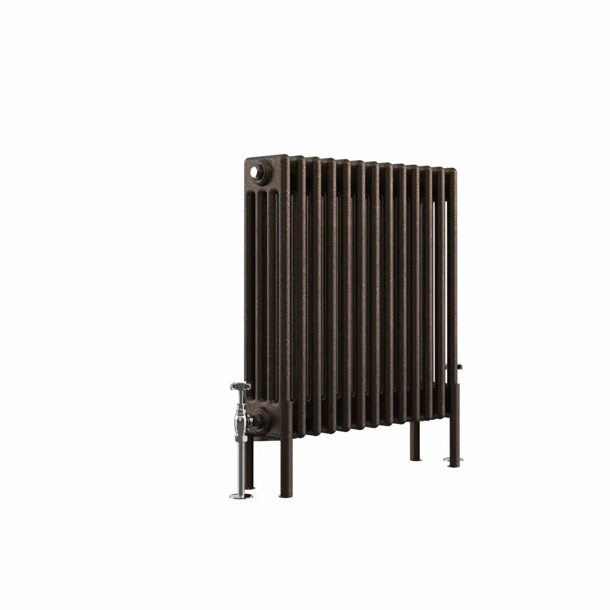 Ferentino - Traditional horizontal column radiator blackened copper