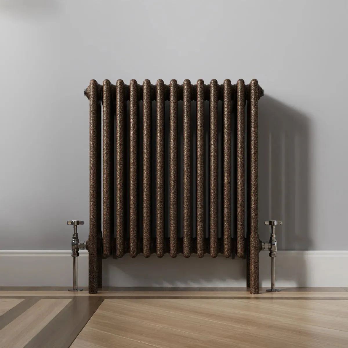 Ferentino - Traditional horizontal column radiator blackened copper