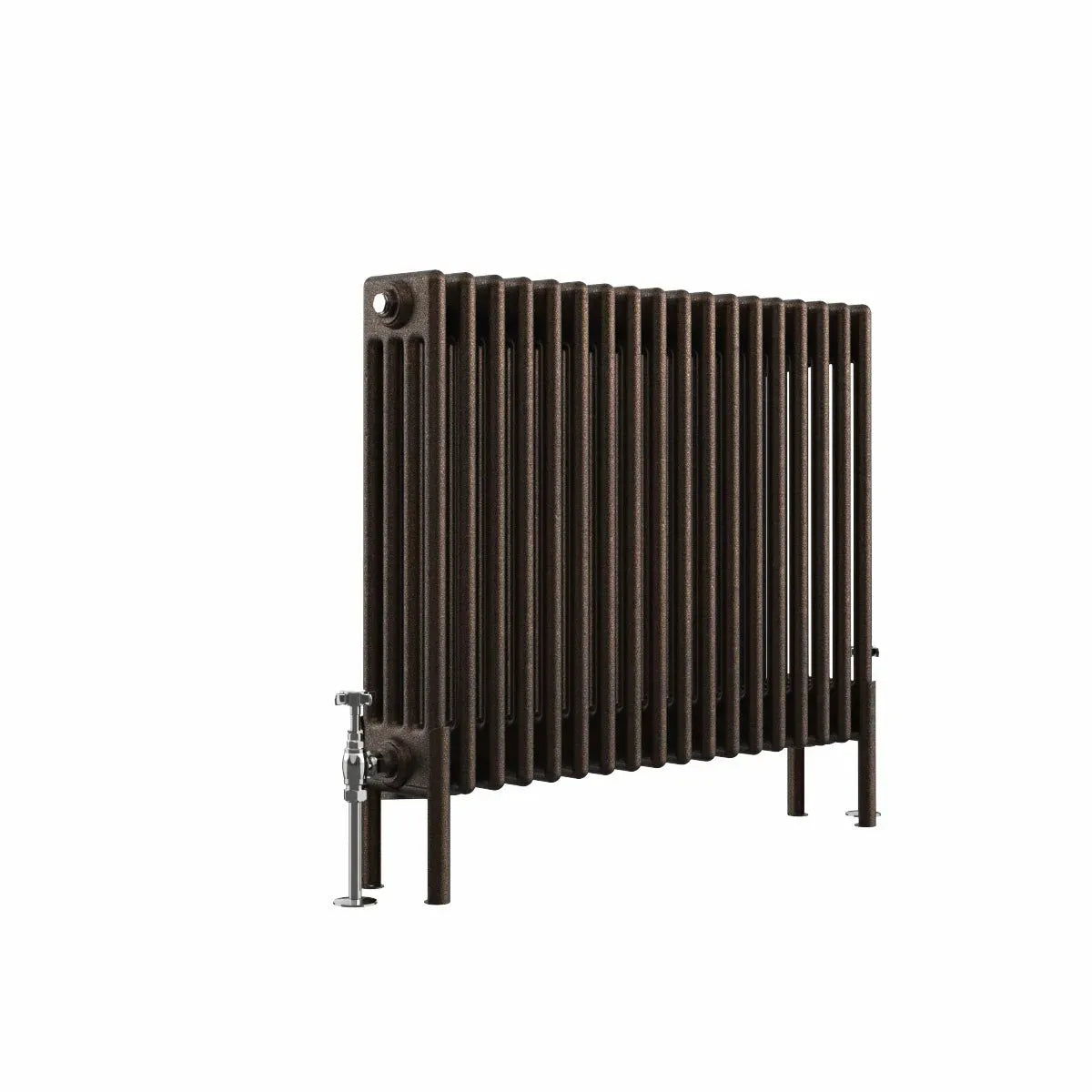 Ferentino - Traditional horizontal column radiator blackened copper