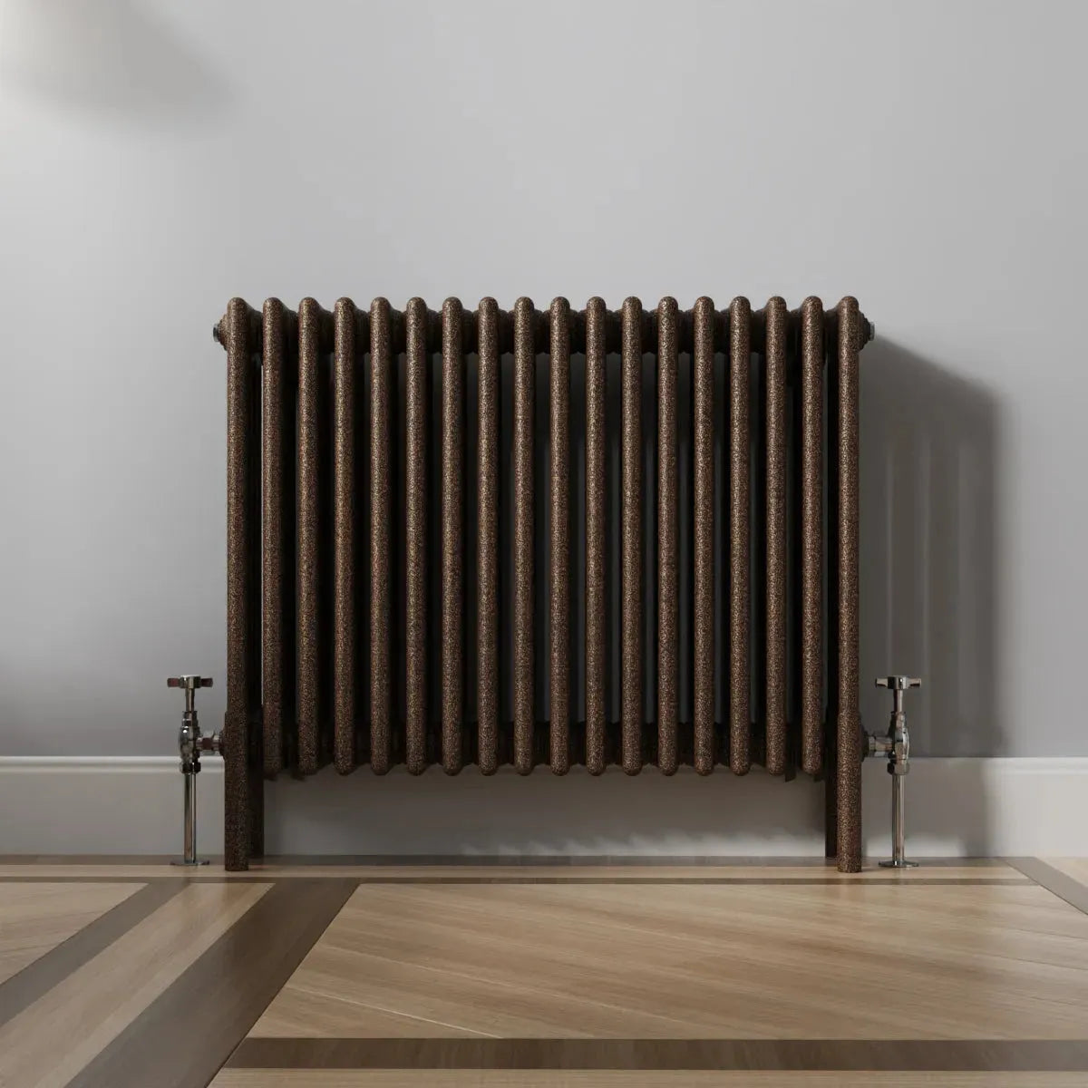 Ferentino - Traditional horizontal column radiator blackened copper