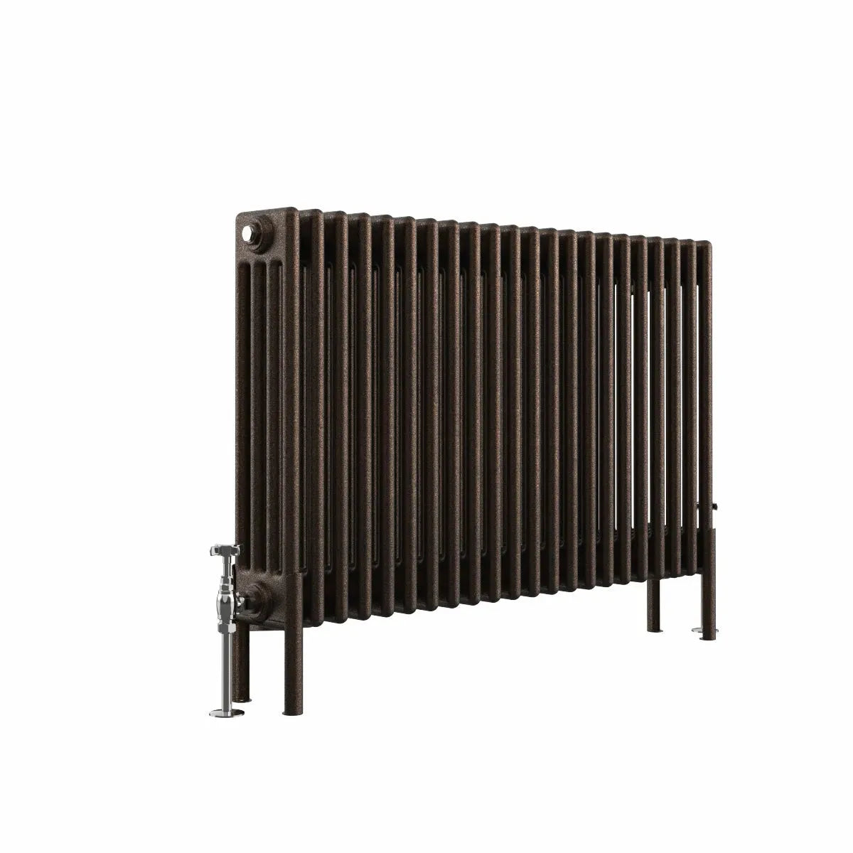 Ferentino - Traditional horizontal column radiator blackened copper