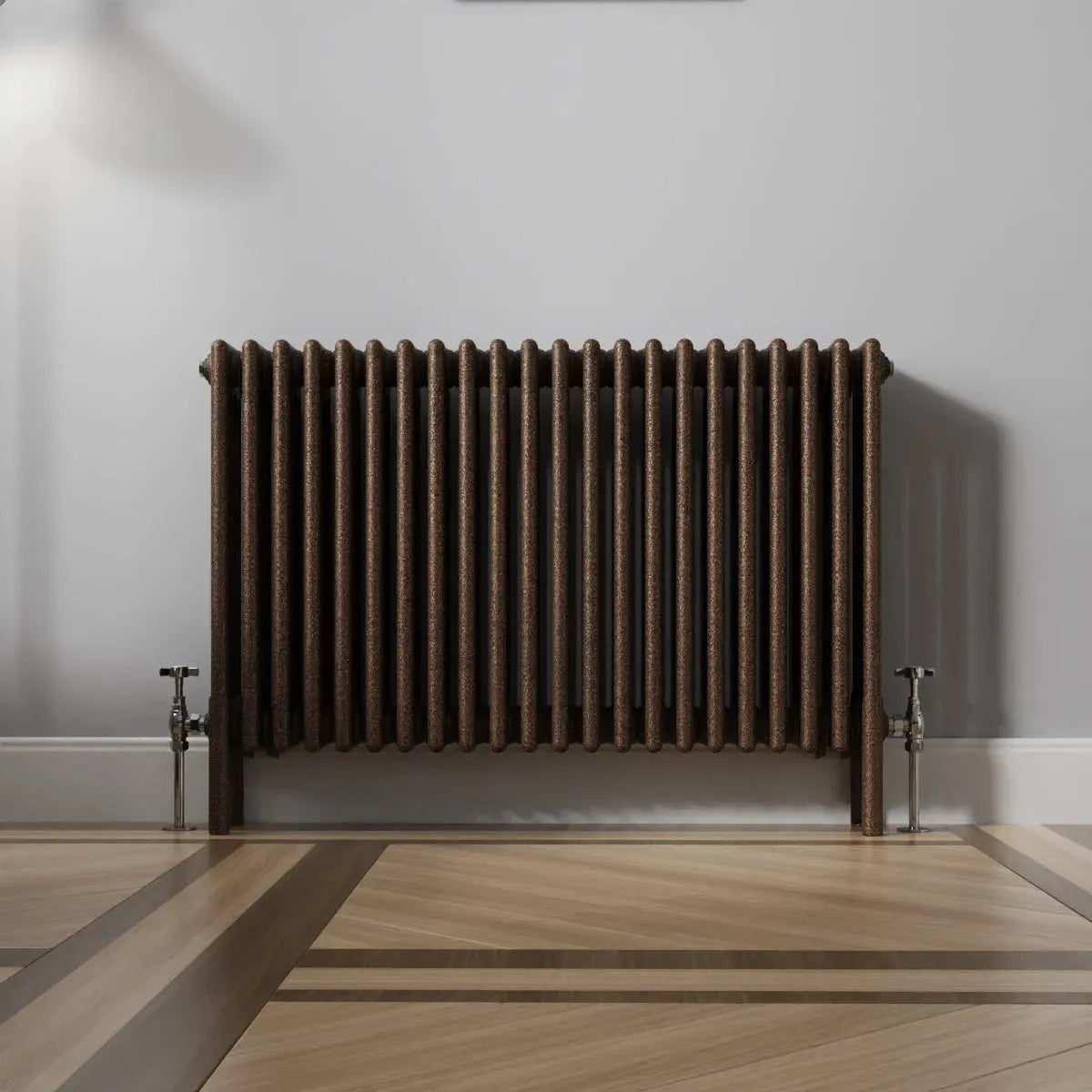 Ferentino - Traditional horizontal column radiator blackened copper