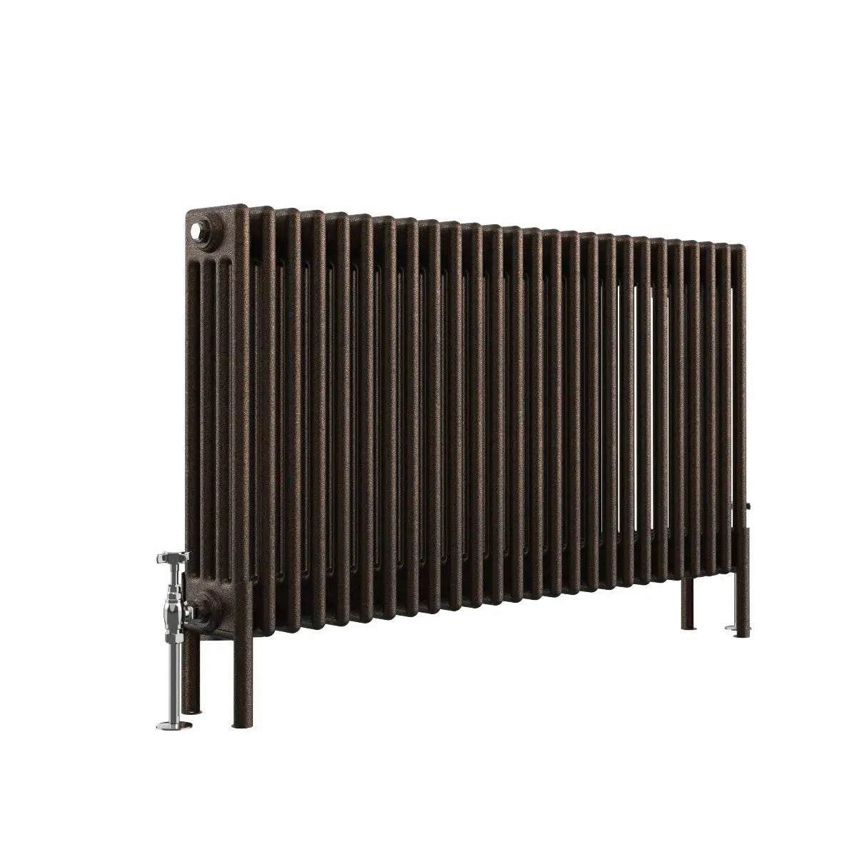 Ferentino - Traditional horizontal column radiator blackened copper