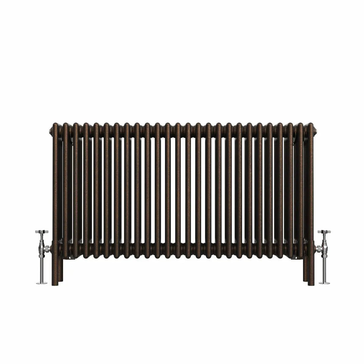 Ferentino - Traditional horizontal column radiator blackened copper