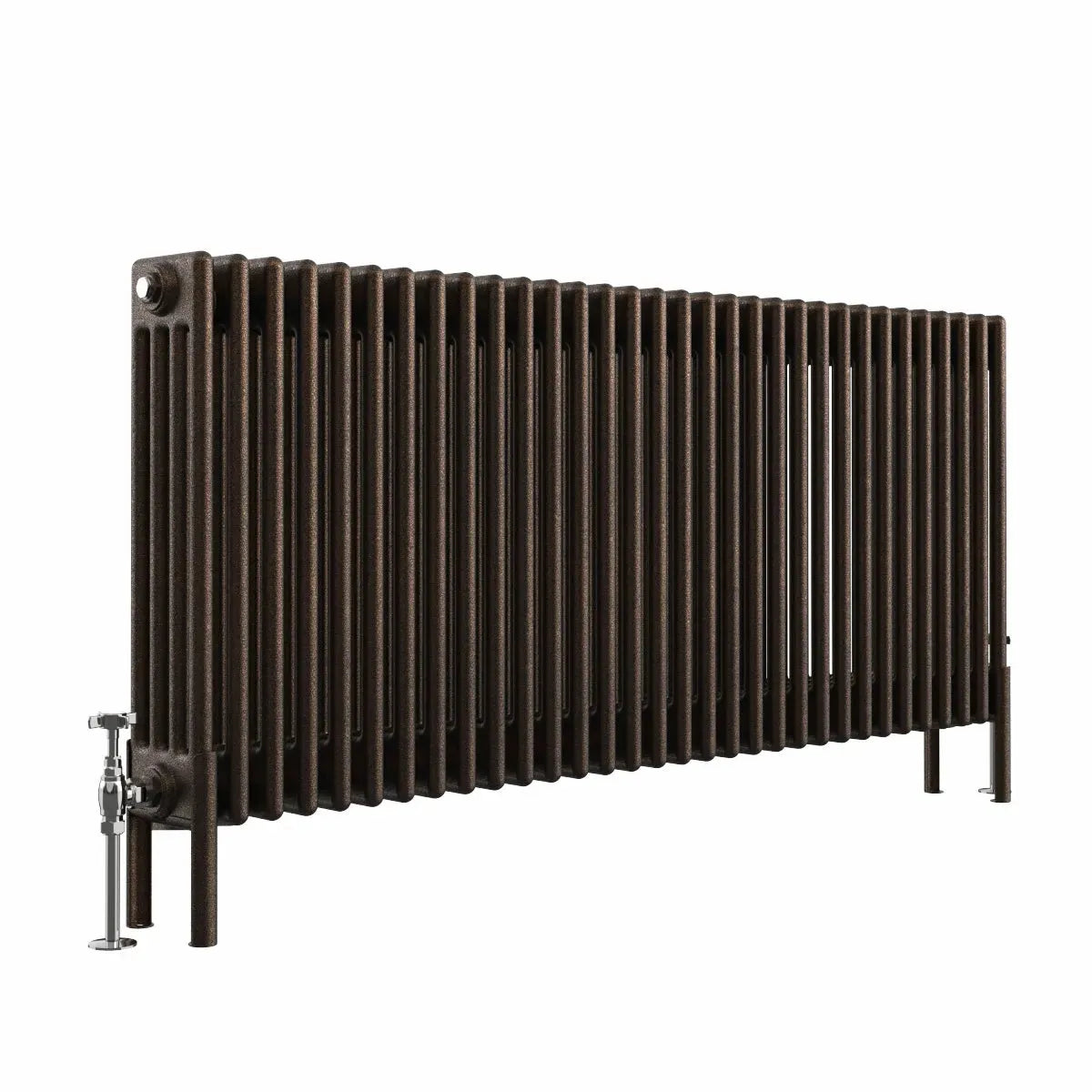 Ferentino - Traditional horizontal column radiator blackened copper