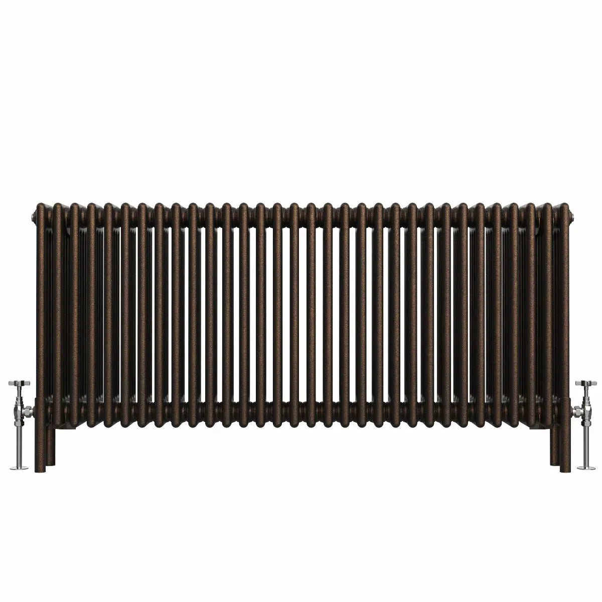 Ferentino - Traditional horizontal column radiator blackened copper