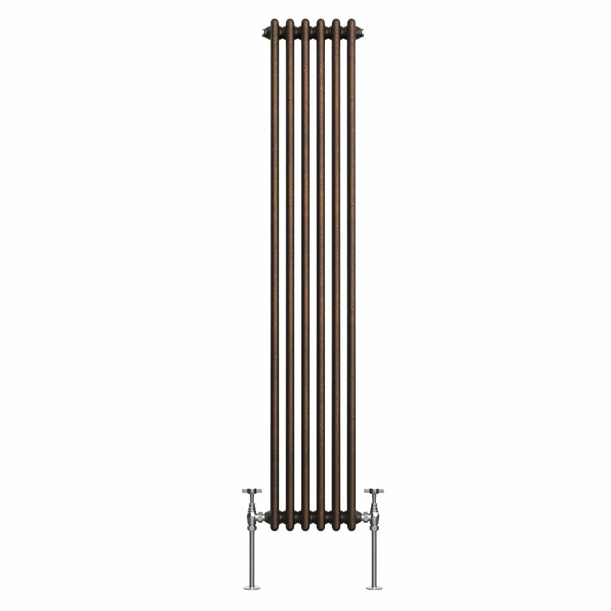 Ferentino - Traditional vertical column radiator blackened copper