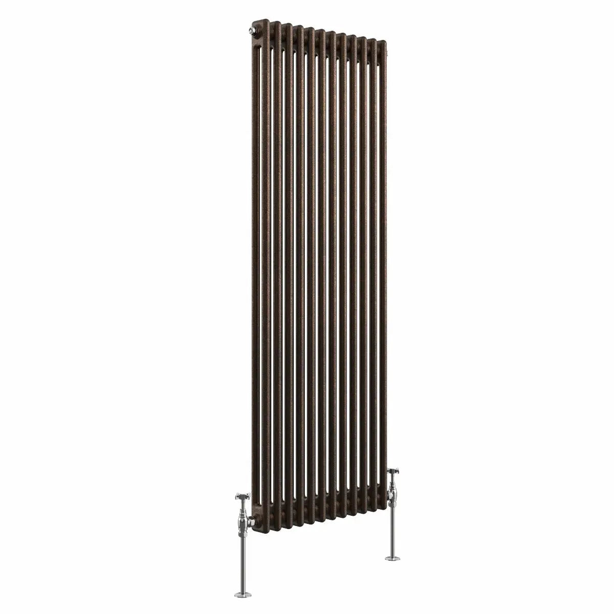 Ferentino - Traditional vertical column radiator blackened copper