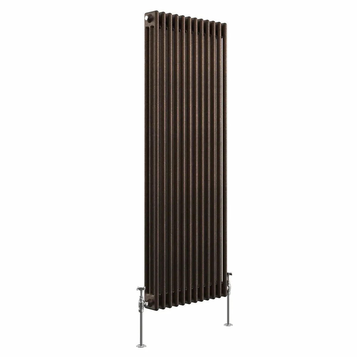 Ferentino - Traditional vertical column radiator blackened copper