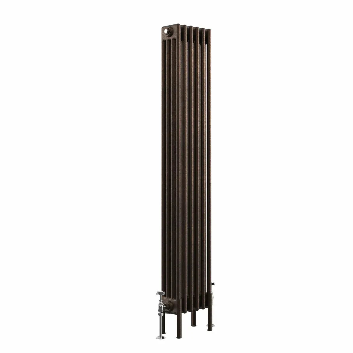 Ferentino - Traditional vertical column radiator blackened copper