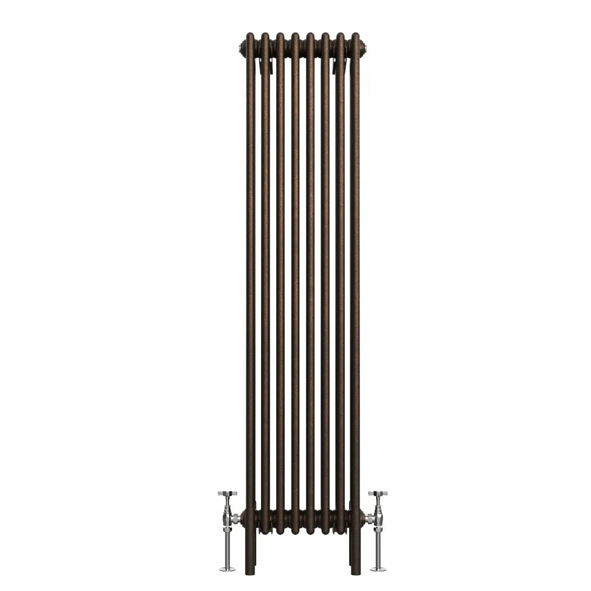 Ferentino - Traditional vertical column radiator blackened copper