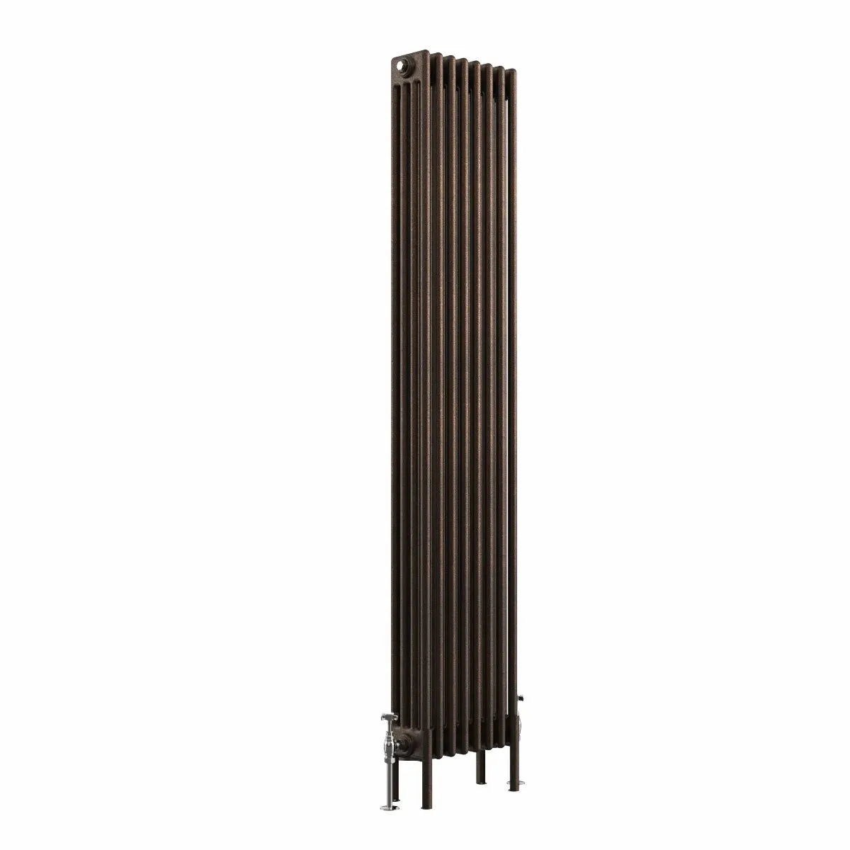 Ferentino - Traditional vertical column radiator blackened copper