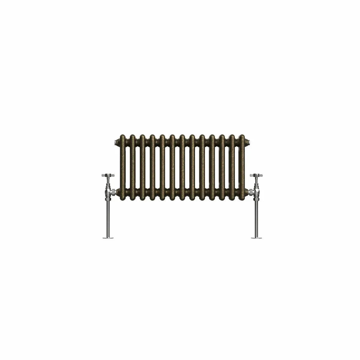 Ferentino - Traditional horizontal column radiator blackened gold