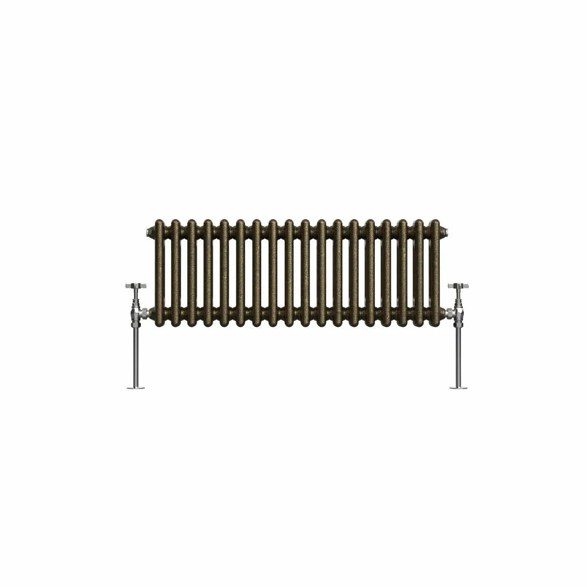 Ferentino - Traditional horizontal column radiator blackened gold