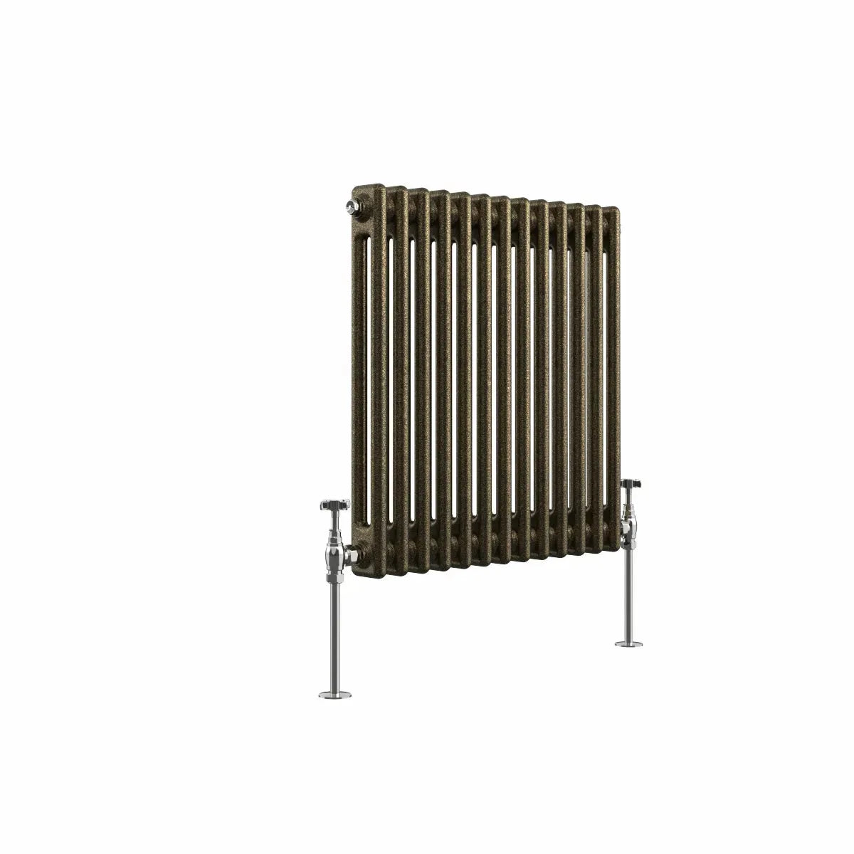 Ferentino - Traditional horizontal column radiator blackened gold