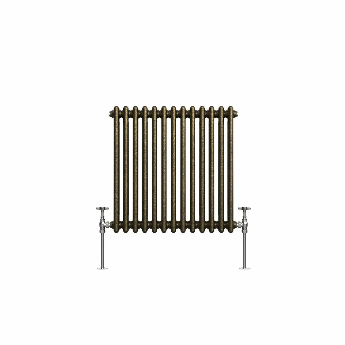 Ferentino - Traditional horizontal column radiator blackened gold