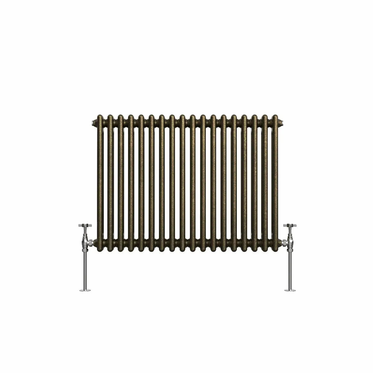 Ferentino - Traditional horizontal column radiator blackened gold