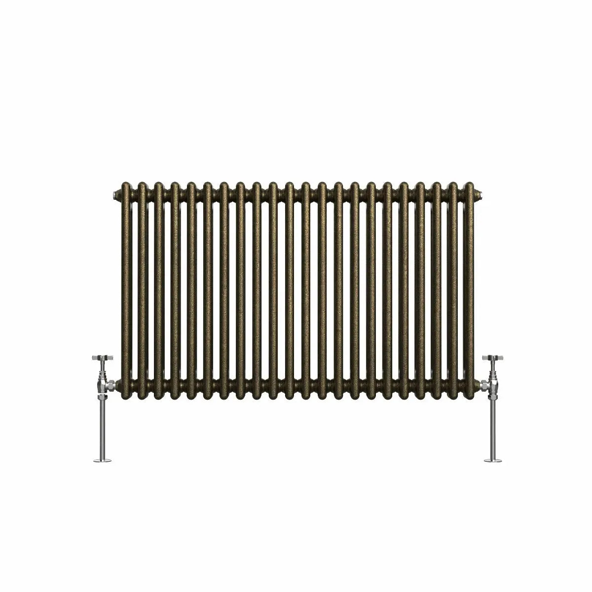 Ferentino - Traditional horizontal column radiator blackened gold