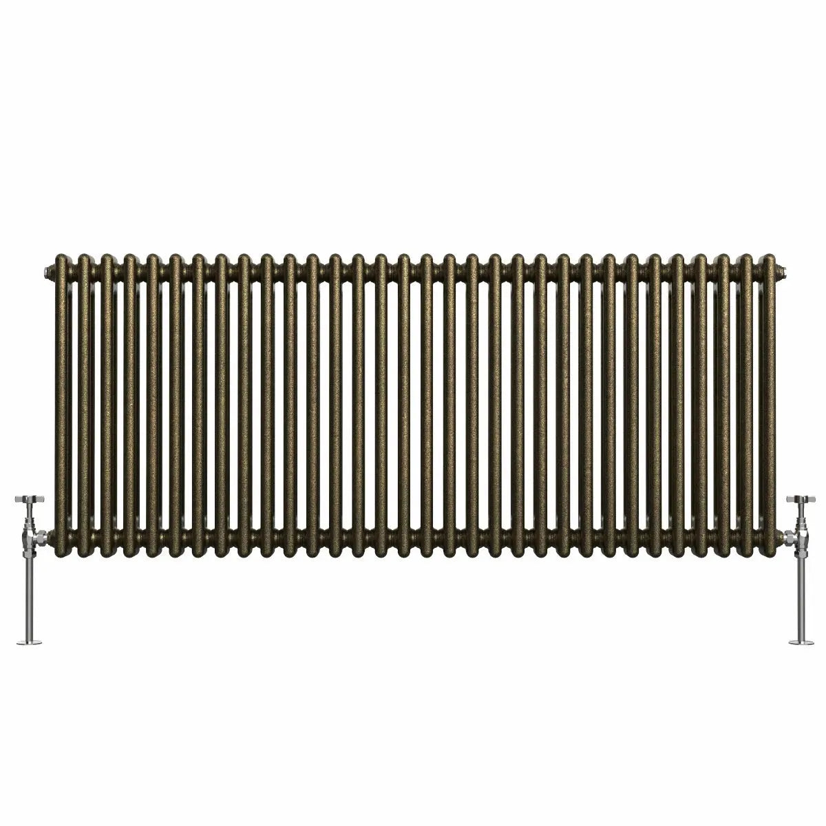 Ferentino - Traditional horizontal column radiator blackened gold