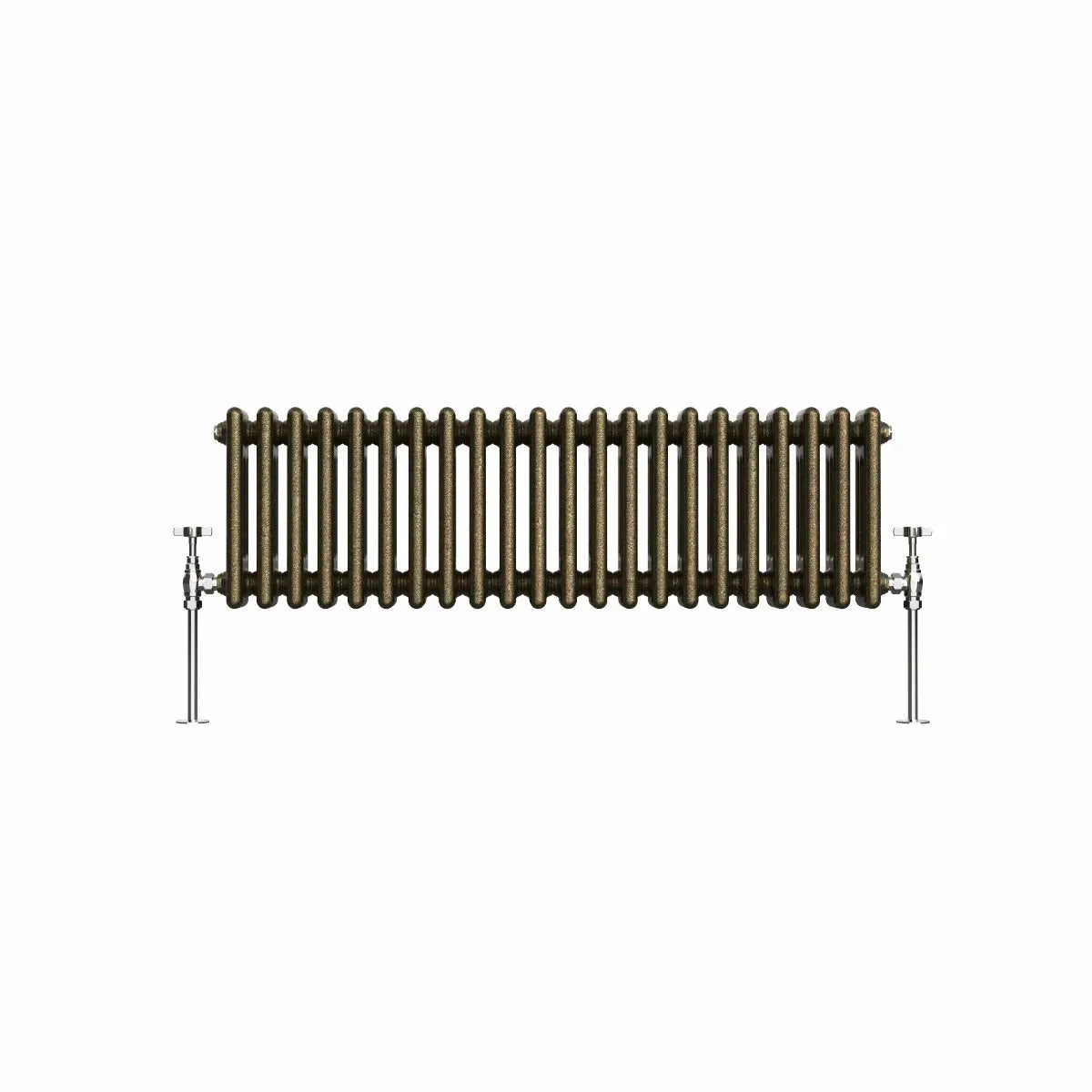 Ferentino - Traditional horizontal column radiator blackened gold