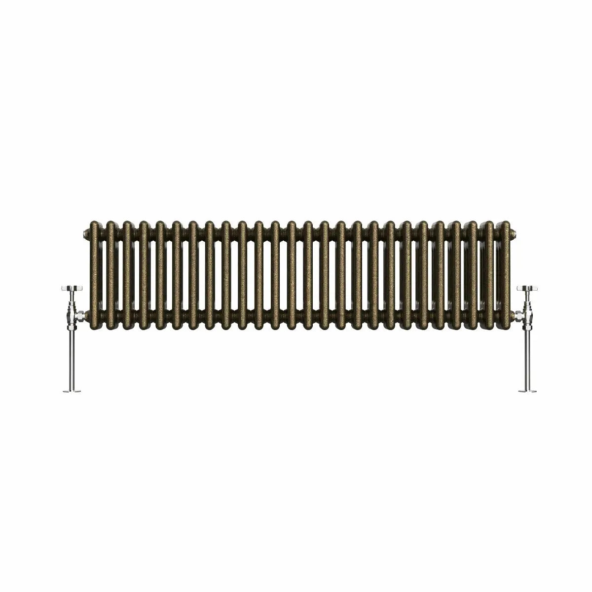 Ferentino - Traditional horizontal column radiator blackened gold