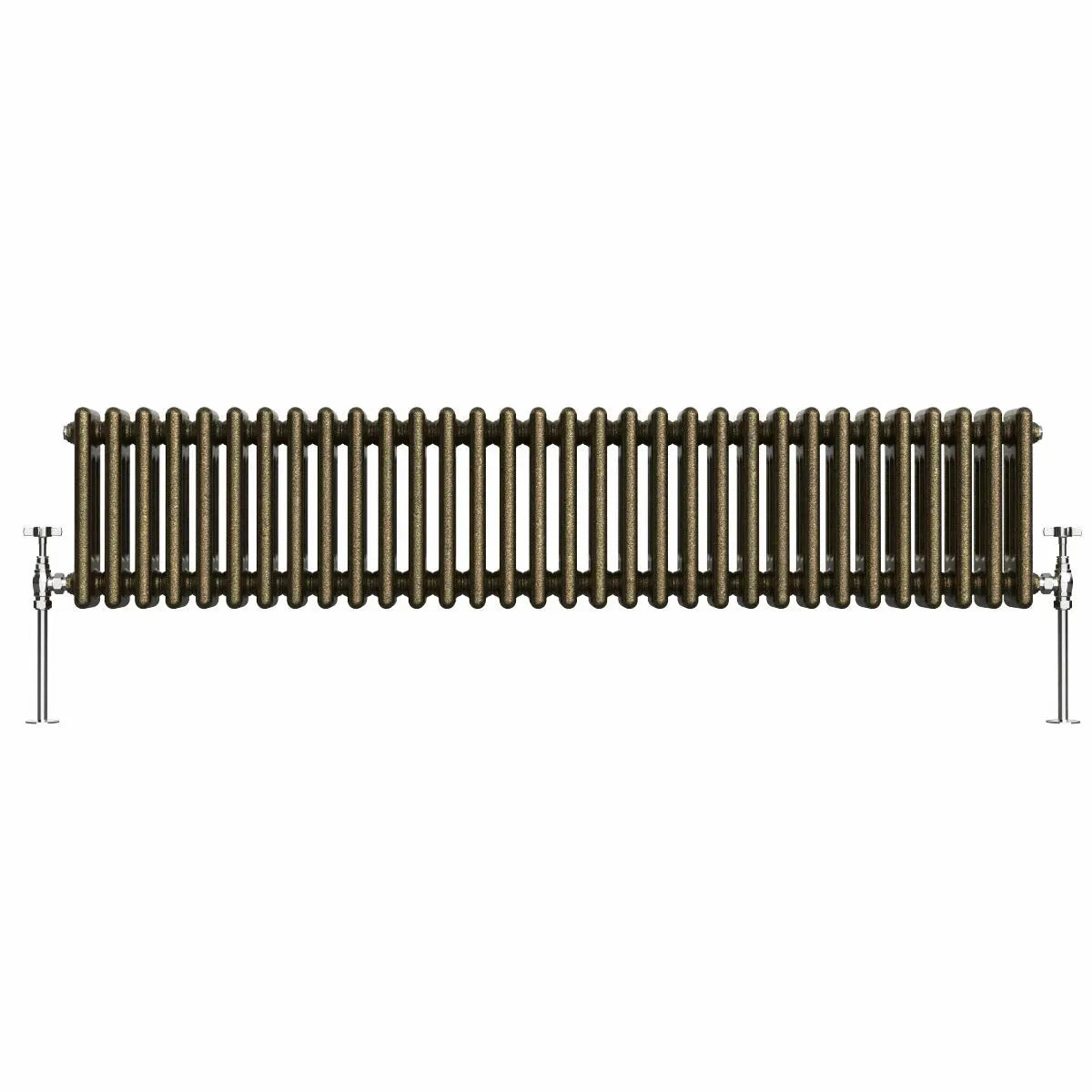 Ferentino - Traditional horizontal column radiator blackened gold