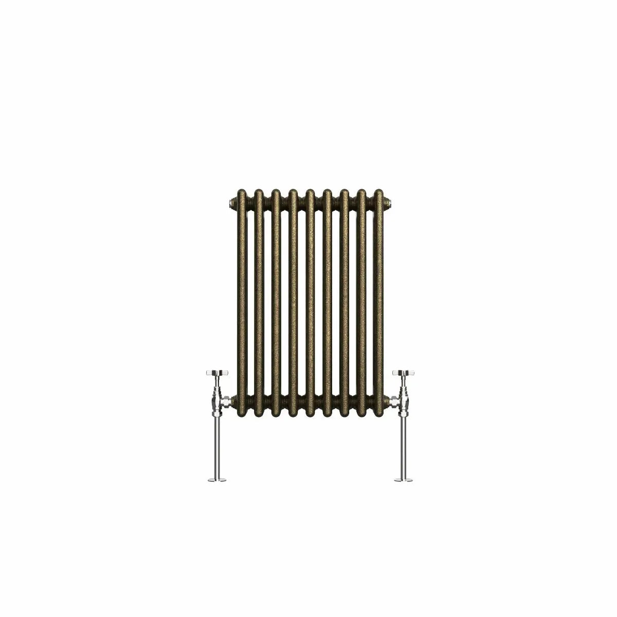 Ferentino - Traditional horizontal column radiator blackened gold