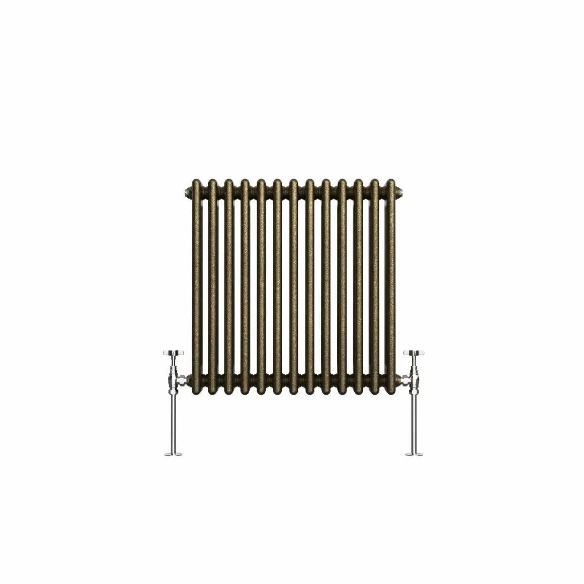 Ferentino - Traditional horizontal column radiator blackened gold