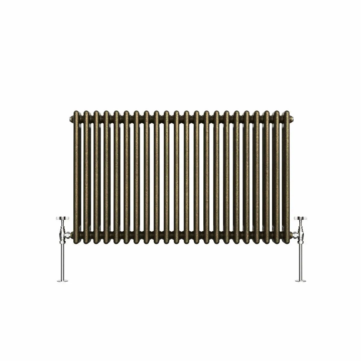 Ferentino - Traditional horizontal column radiator blackened gold