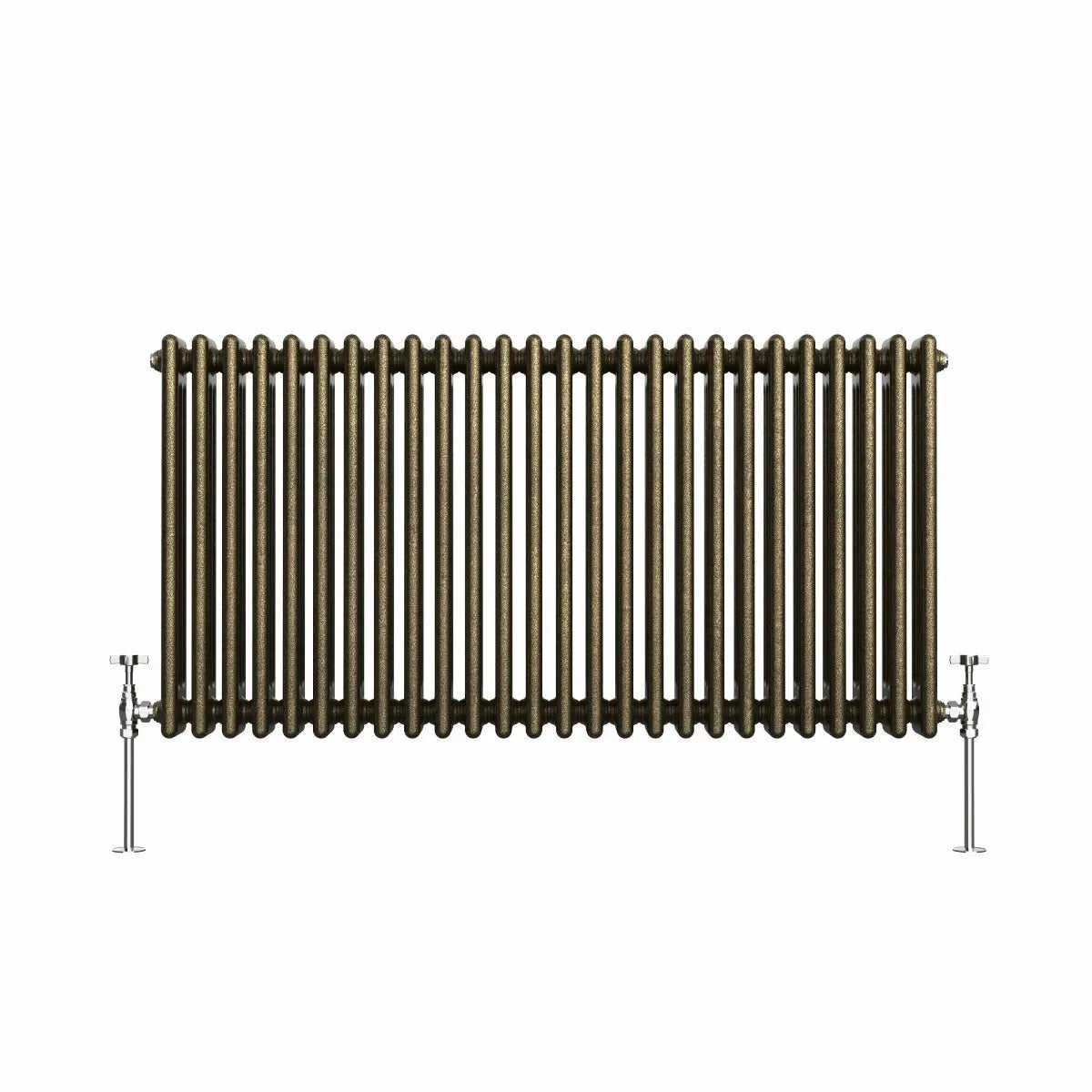 Ferentino - Traditional horizontal column radiator blackened gold