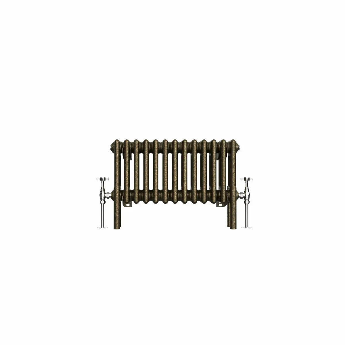 Ferentino - Traditional horizontal column radiator blackened gold