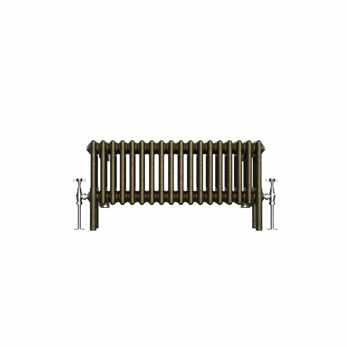 Ferentino - Traditional horizontal column radiator blackened gold