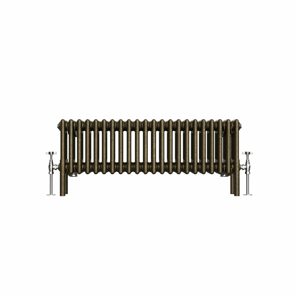 Ferentino - Traditional horizontal column radiator blackened gold