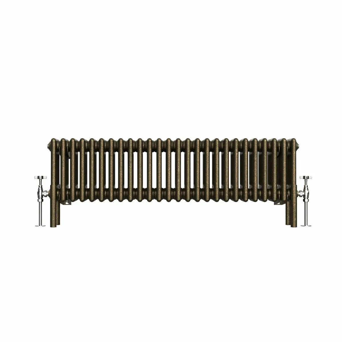 Ferentino - Traditional horizontal column radiator blackened gold