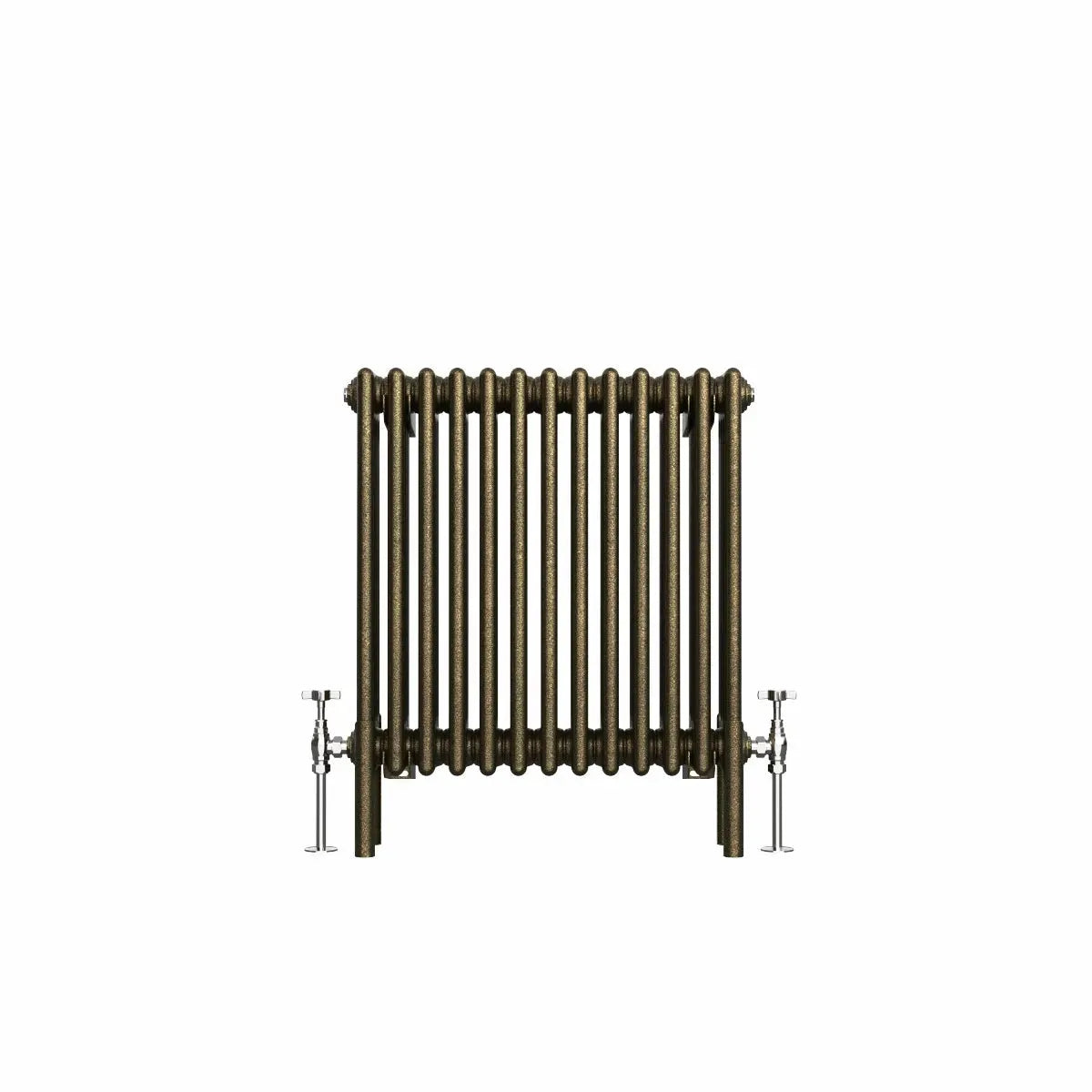 Ferentino - Traditional horizontal column radiator blackened gold