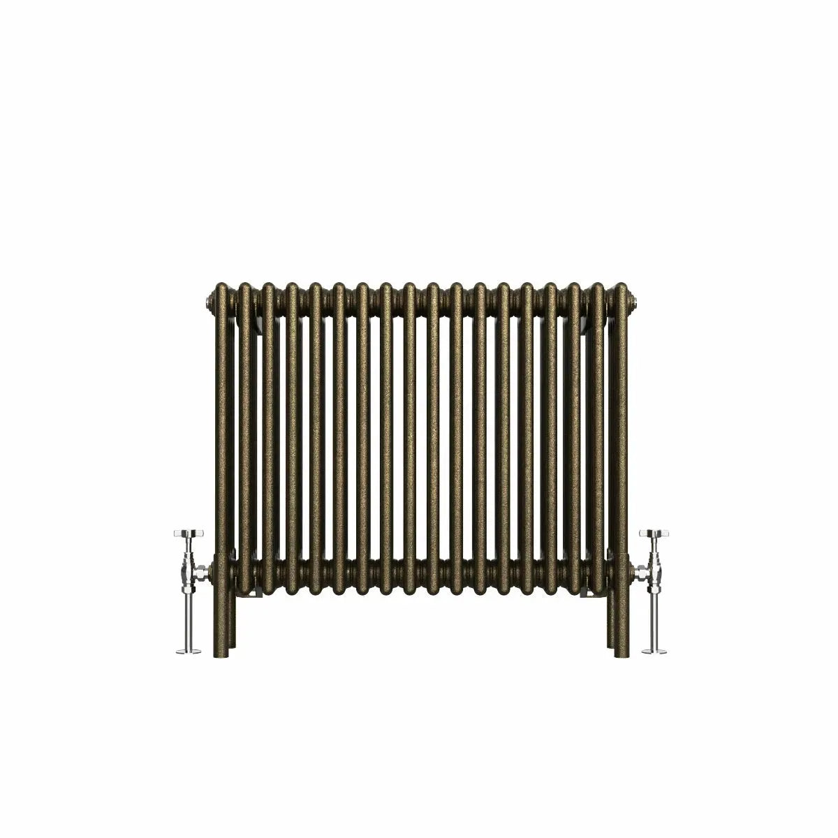 Ferentino - Traditional horizontal column radiator blackened gold