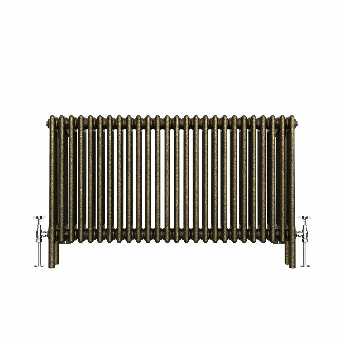 Ferentino - Traditional horizontal column radiator blackened gold