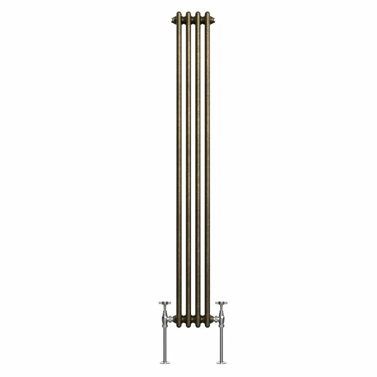 Ferentino - Traditional vertical column radiator blackened gold