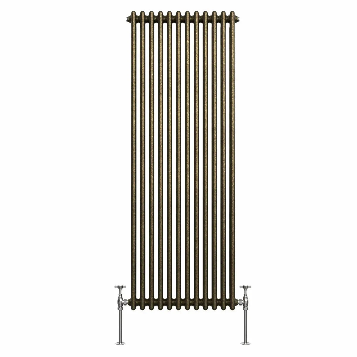 Ferentino - Traditional vertical column radiator blackened gold