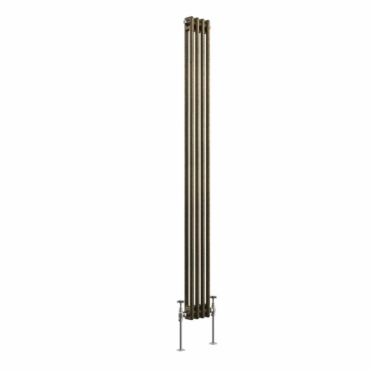 Ferentino - Traditional vertical column radiator blackened gold