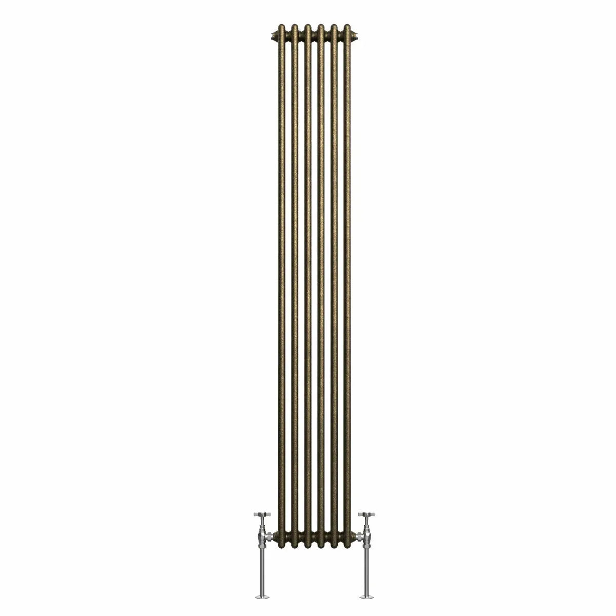 Ferentino - Traditional vertical column radiator blackened gold