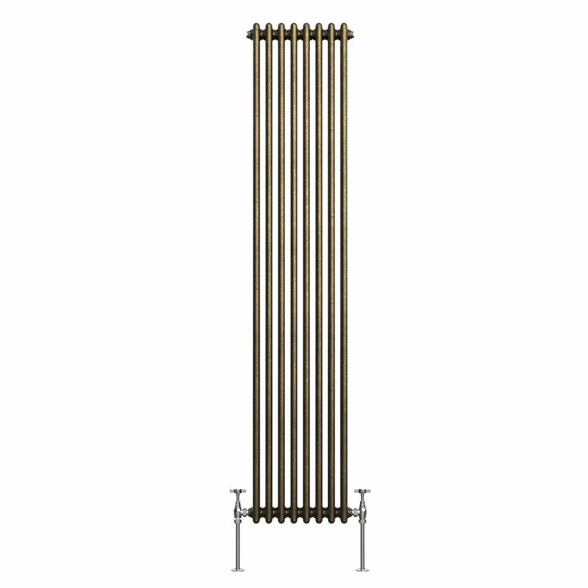 Ferentino - Traditional vertical column radiator blackened gold