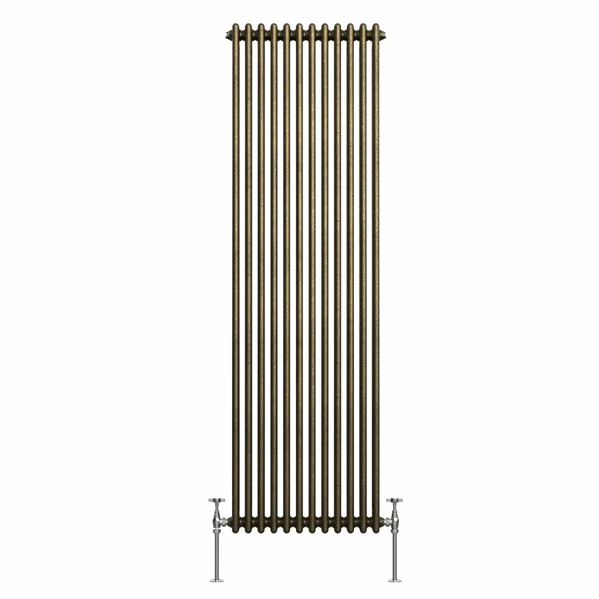 Ferentino - Traditional vertical column radiator blackened gold