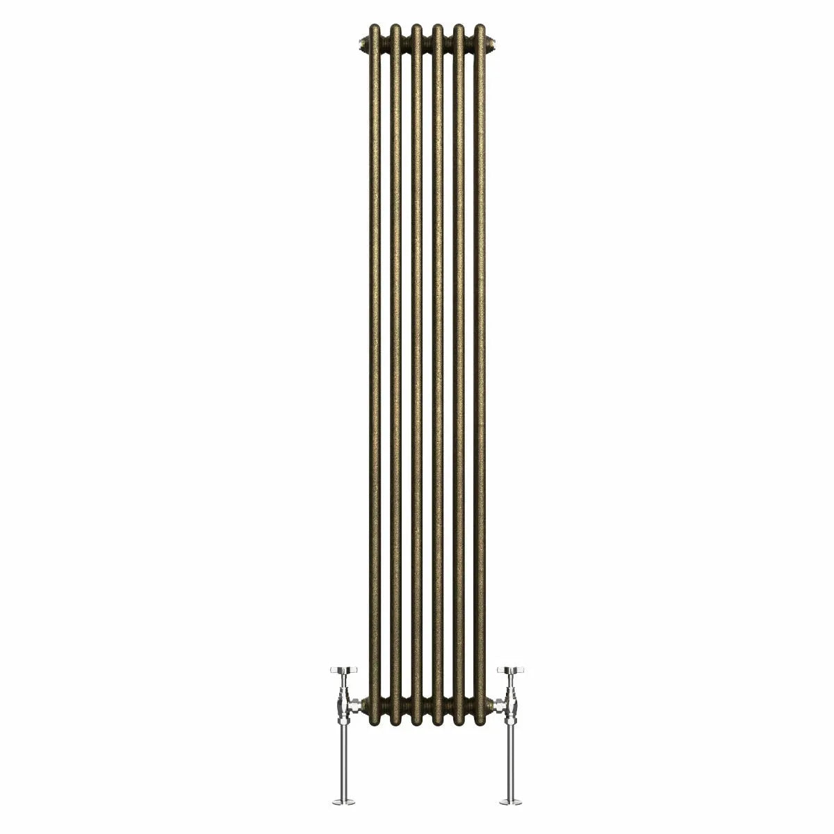 Ferentino - Traditional vertical column radiator blackened gold