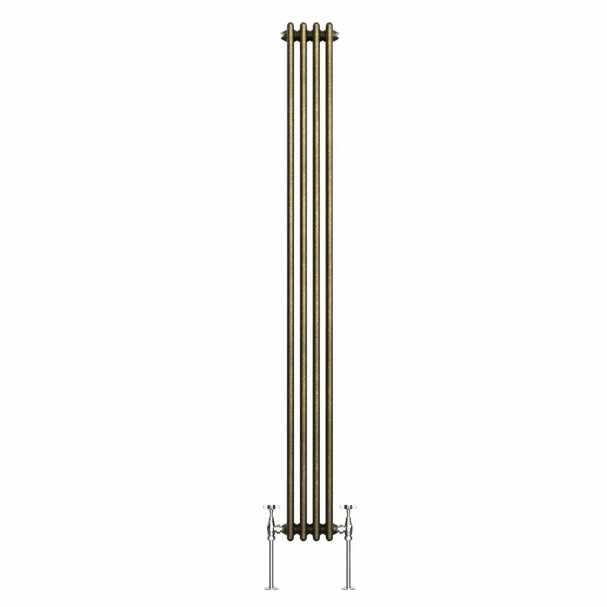 Ferentino - Traditional vertical column radiator blackened gold