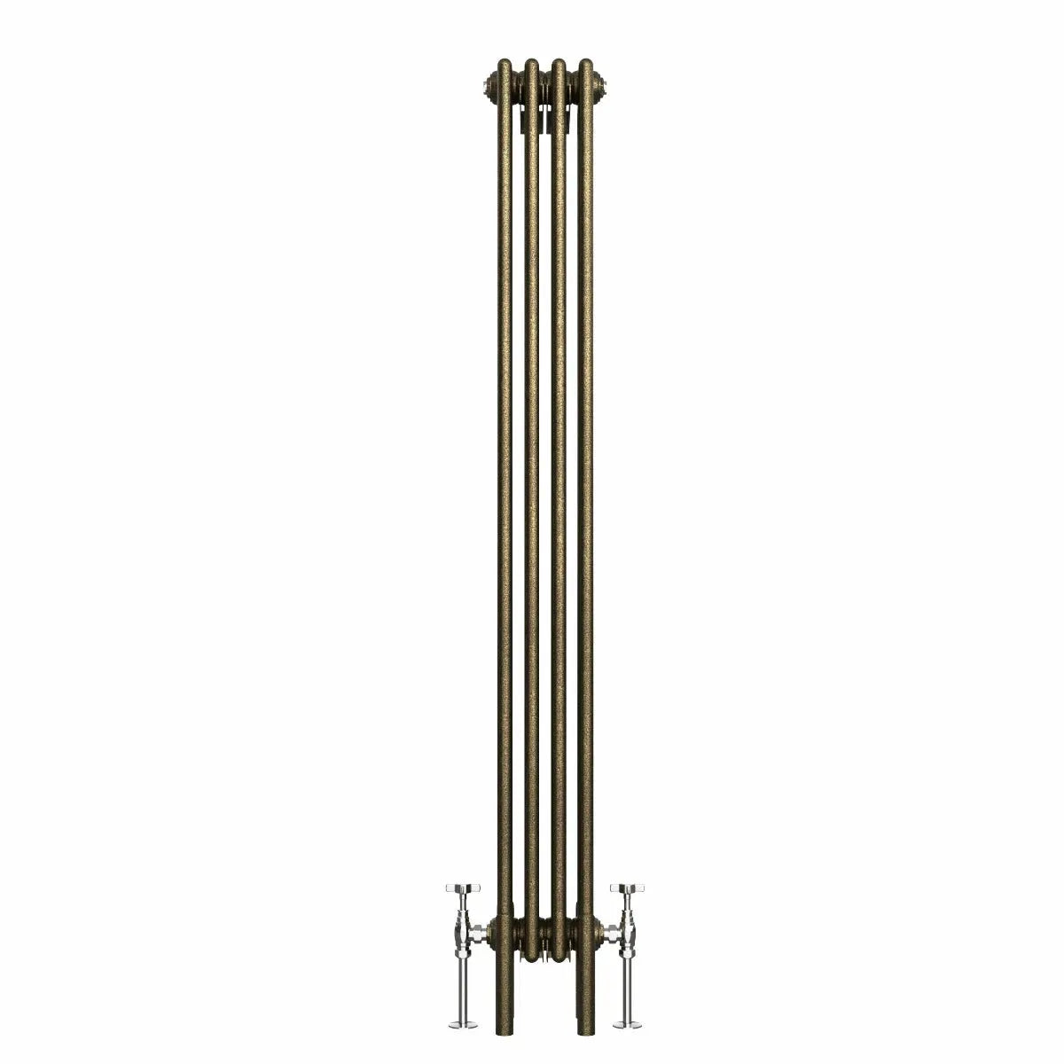 Ferentino - Traditional vertical column radiator blackened gold