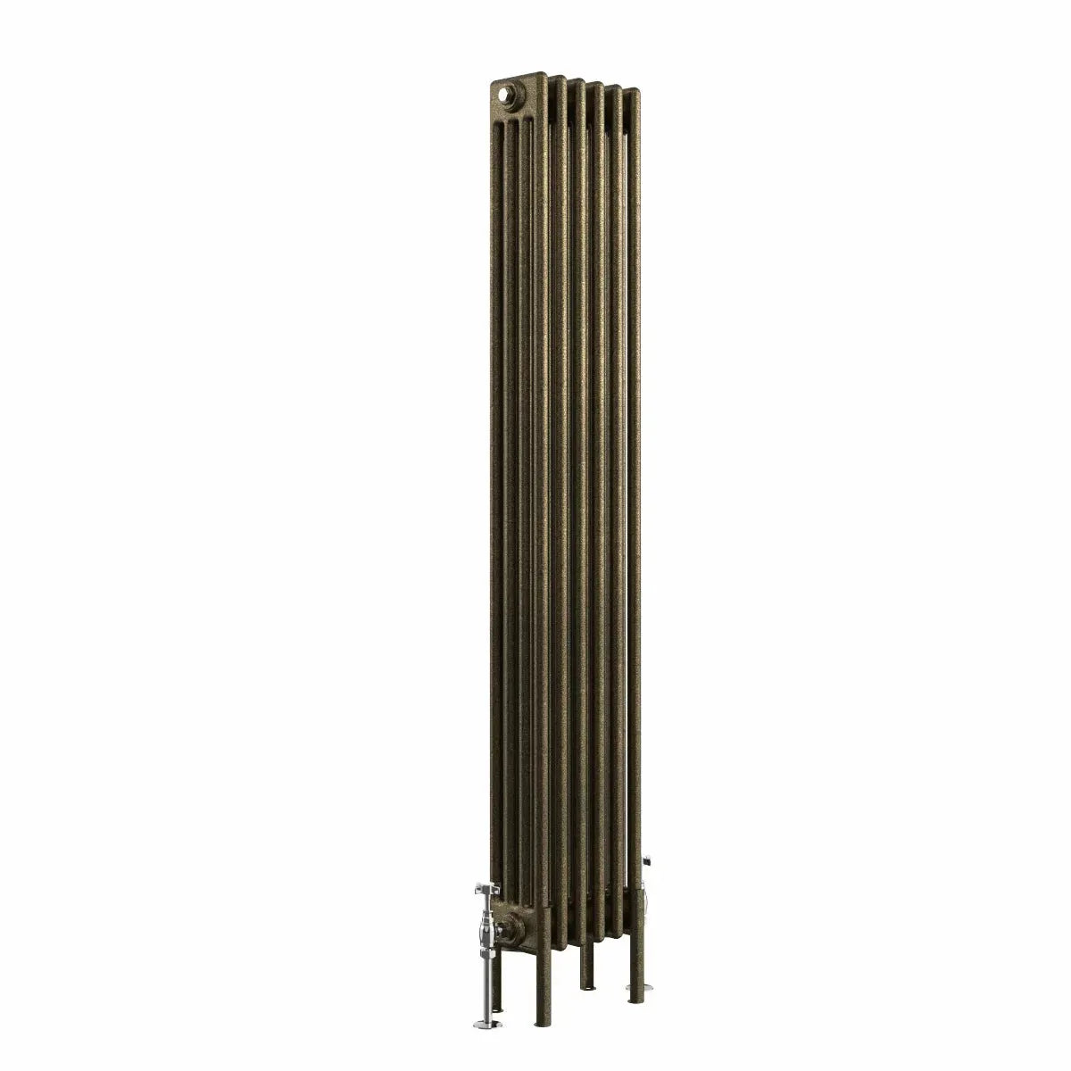 Ferentino - Traditional vertical column radiator blackened gold