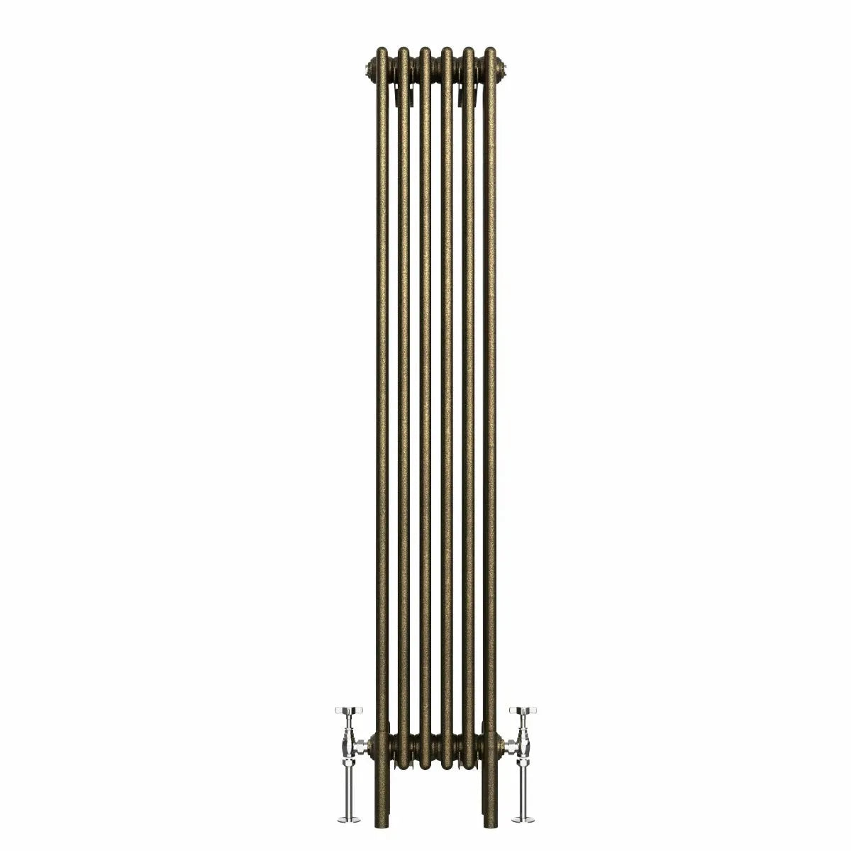 Ferentino - Traditional vertical column radiator blackened gold