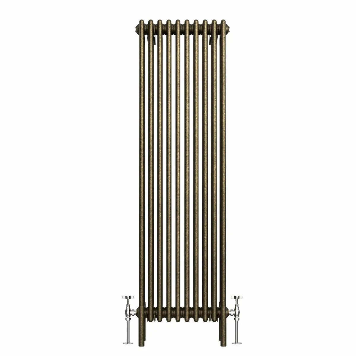 Ferentino - Traditional vertical column radiator blackened gold